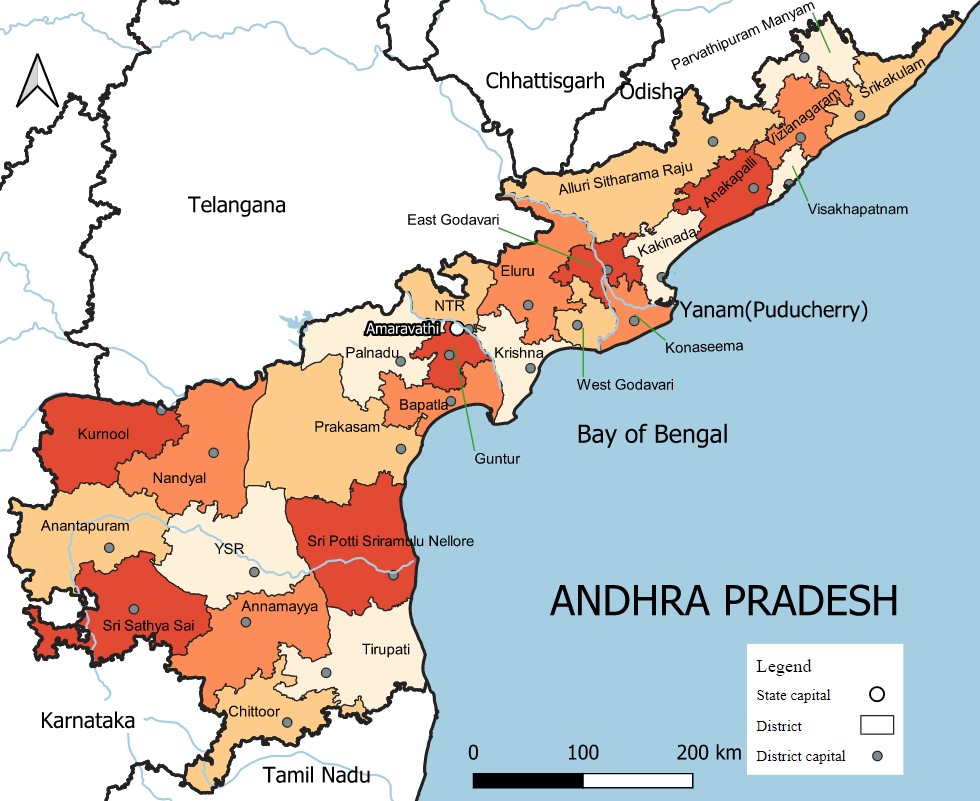 APARD's area of operation in Andhra Pradesh